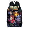 Мультяшный рюкзак Gravity Falls с прочной конструкцией и большой вместимостью для студентов
