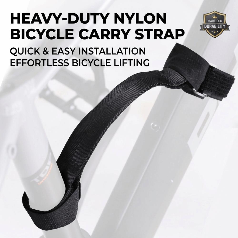 Effortless MTB Nylon Strap Nylon Bike Carry Strap Portable Bicycle Handheld Strap Labor Saving