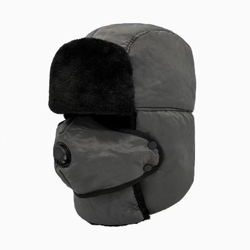 Winter Warm Fleece Lined Balaclava Hat With Neck Cover Women Men Cycling Windproof Ear Protection