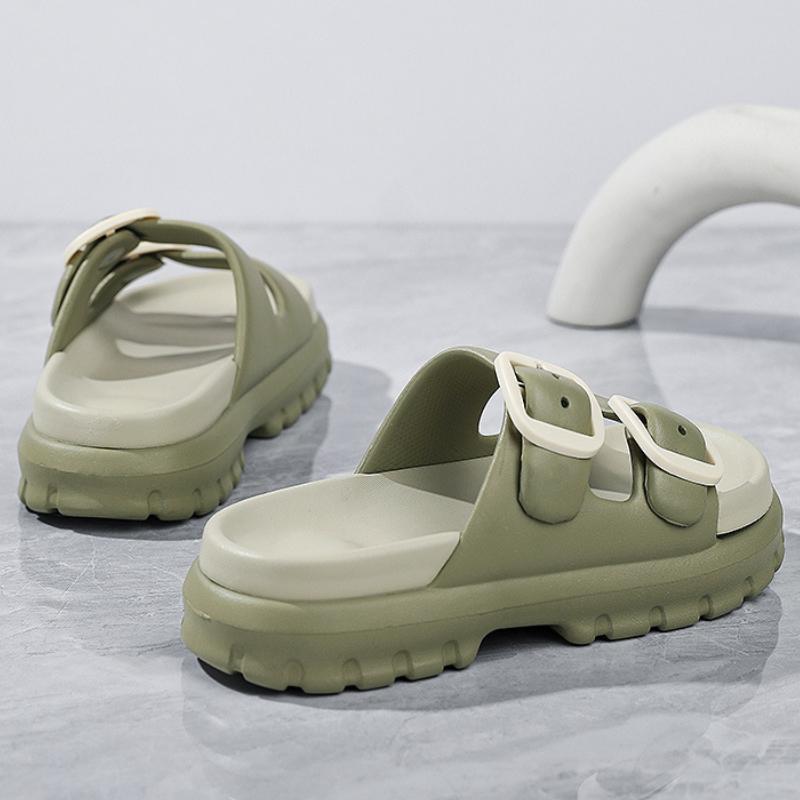 Летние тапочки Модная верхняя одежда Тапочки на толстой подошве Антизапах Противоскользящие дышащие сандалии