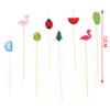 100 Pieces Of 12Cm  Creative Bamboo Skewers, Buffet, Cupcakes, Fruit Forks, Christmas Parties, Desserts, Salad Bars, Cocktails, Wedding Decorations