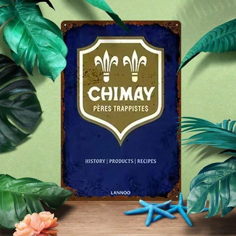 Металлический Плакат Пиво Chimay Ретро Вывеска Винтажный Декор Стены Бара