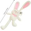 Pull Handle Rabbit Bunny Plush Keychain Pulling Ears Rabbit Plush Doll Keyring  Jewelry Accessories