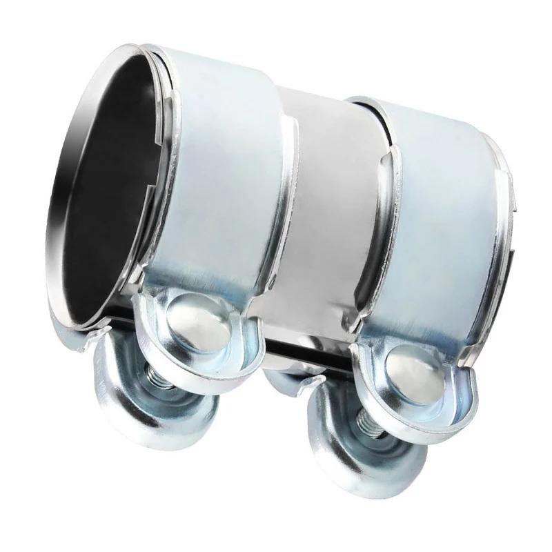 Exhaust Clamp 45Mm 50Mm 55Mm 60Mm 65Mm Exhaust Tube Pipe Connector Joiner Sleeve Clamp Adjustable Tip