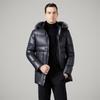 Men's New Winter Daddy Wear Thickened Mid-length Genuine Leather Down Jacket Warm Middle-aged Jacket