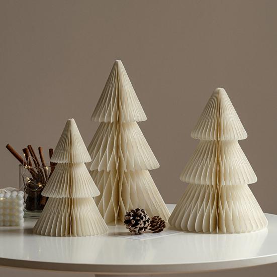 Yousheng Paper Рождественская елка 3D сотовая бумага рождественская елка украшение деревенский настольный центральный элемент для офиса домашний школьный декор