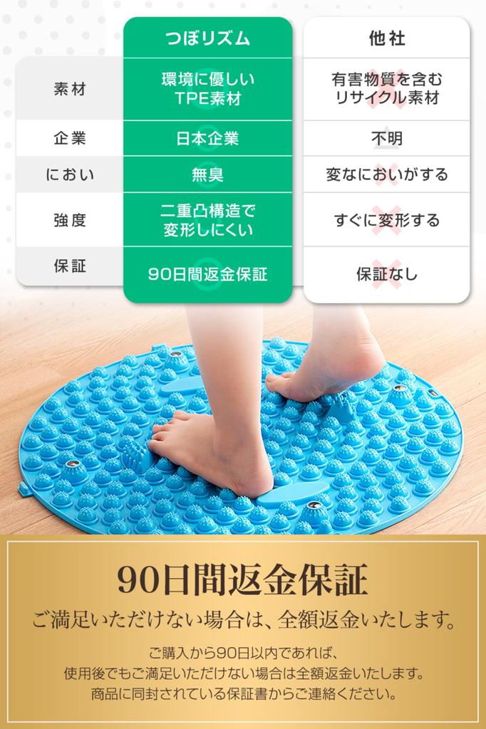 По Дзюдо Вавалаг Цубо Ритм Рефлексология стоп Шиацу Массаж стоп Круглый для ног Зеленый бамбук Шагание Здоровый подарок [Рекомендуется терапевтам] Коврик, Доска,