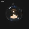 Round Bubble Hanging Clear Glass Terrarium Air Plant Tea Light Candle Holder