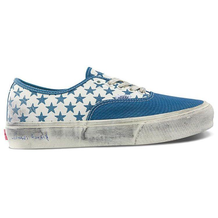 Bianca Chandôn x Vans Authentic VLT LX Stressed Navy Унисекс Кроссовки Синий Белый VN0A4CS4NUT