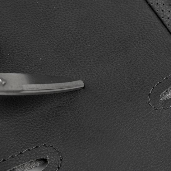All Black Sewing Leather Steering Wheel Cover For BMW E36 E46 E39 X3 E83 X5 E53