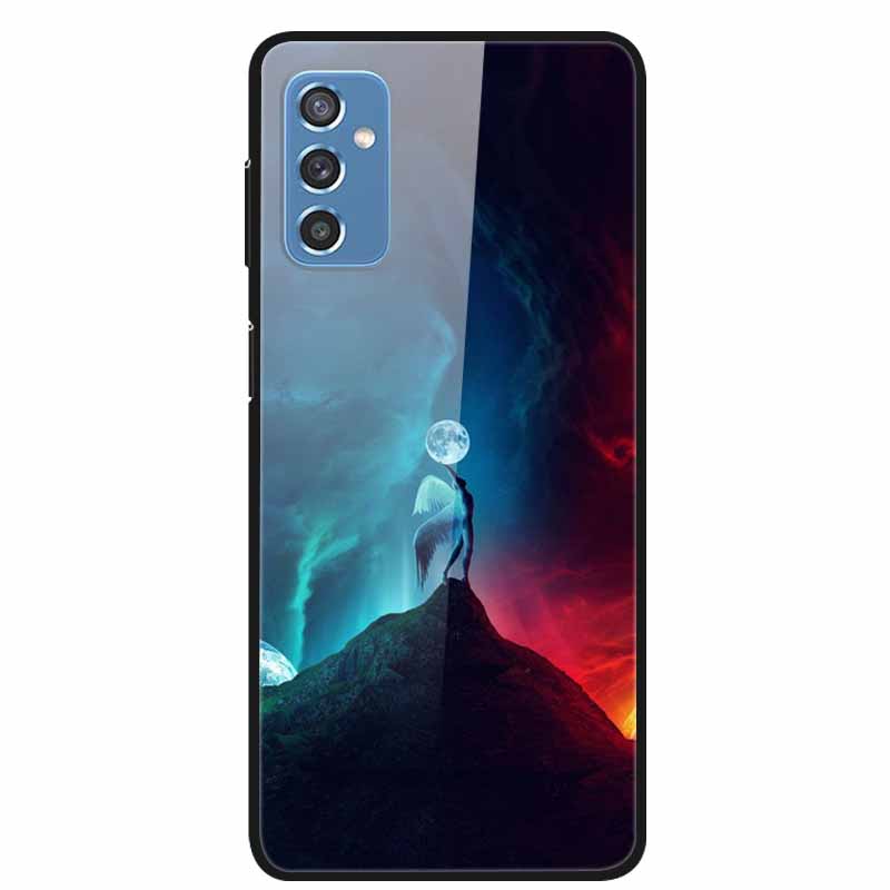 Для Samsung M52 5G Чехлы M23 5G M51 M02s Закаленное Стекло Жесткая Задняя Крышка Для Samsung Galaxy M23 5G Чехол для Телефона Fundas Capa M 52 5G