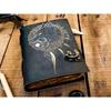 Wolf Handmade Leather Bound Journal Writing Notebook Diary Notepads