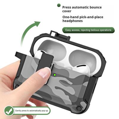 Чехол для AirPods Pro 2 для Airpods 3, защитный чехол из двойного материала, замок для беспроводной зарядки, противоударный чехол для наушников