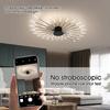 Black 28 Heads Non Dimmable Pendant Lights Creative Fireworks Design Chandelier Modern Ceiling Light for Living Room Exhibition Hall Bedroom