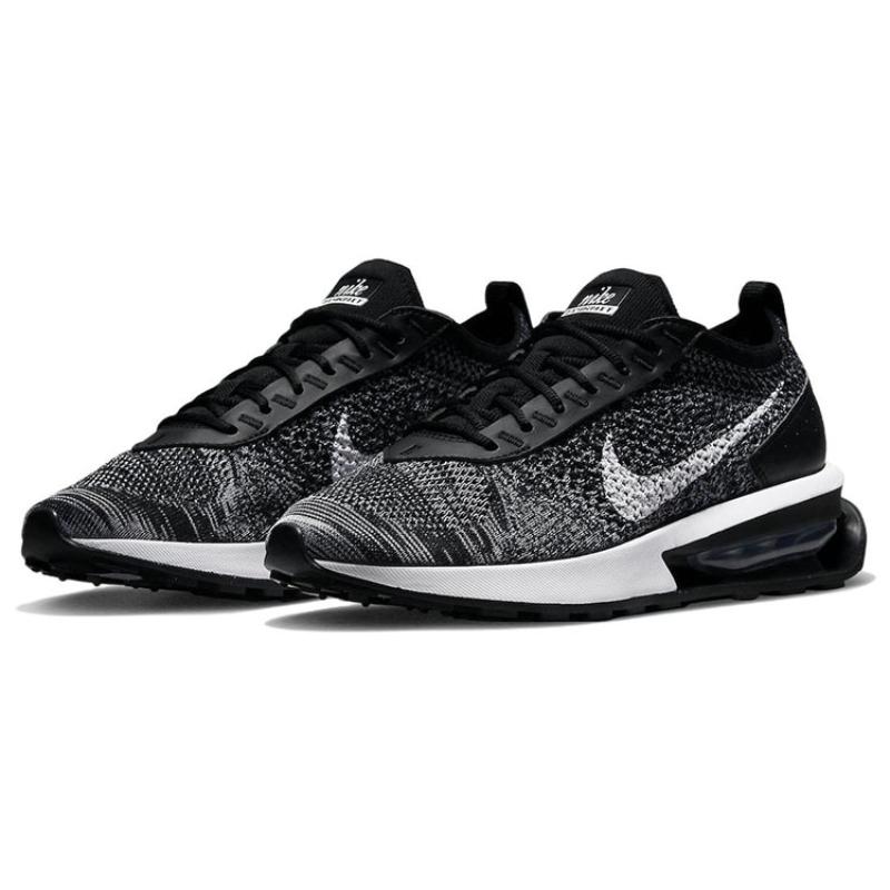 Nike Женские кроссовки Air Max Flyknit Racer Черный Белый Повседневная обувь DM9073-001