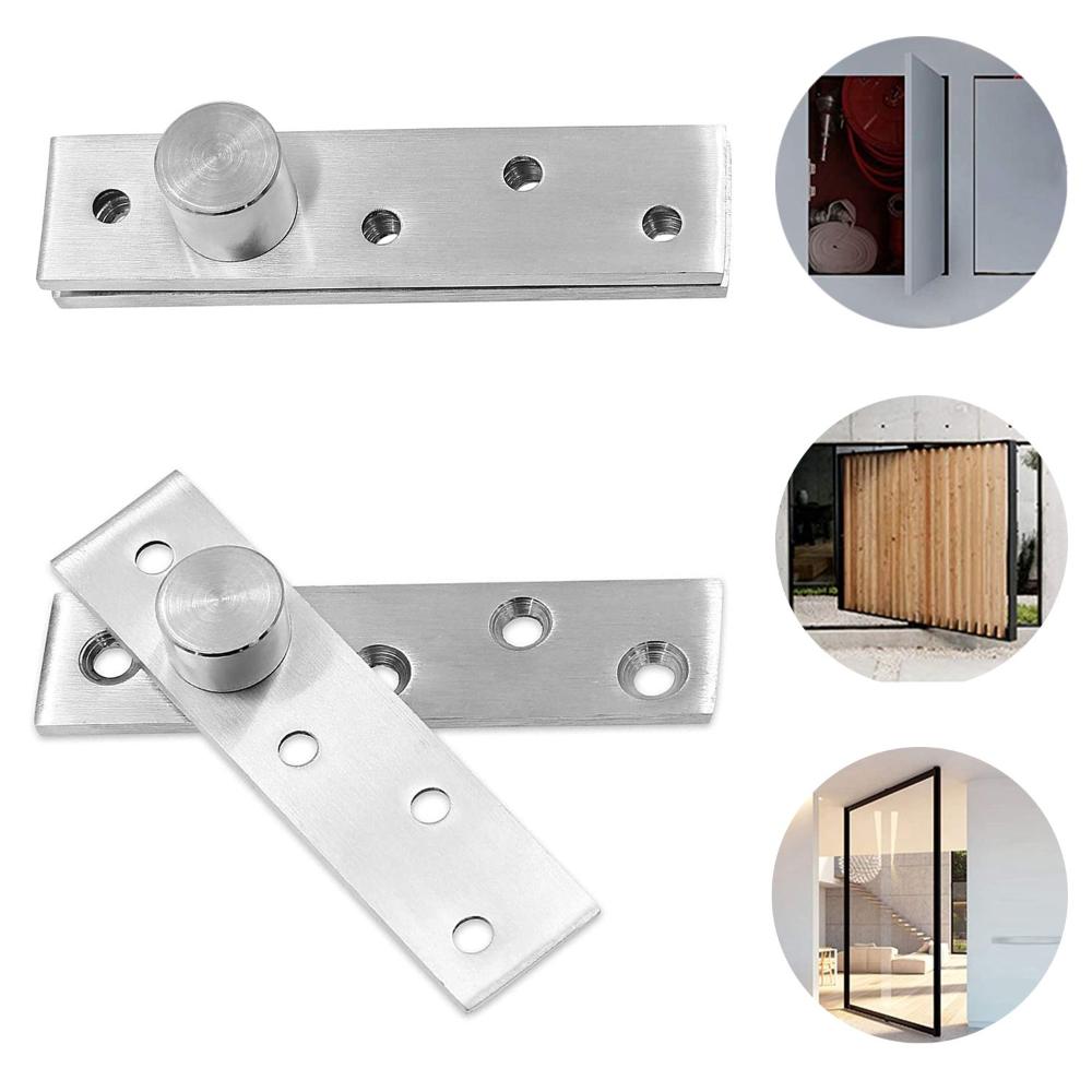 Stainless Steel Cupboard 360 Degree Rotation Door Pivot Hinges Up and Down Cabinet Revolving Shaft