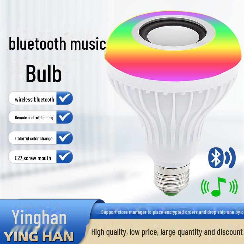 «Умная светодиодная лампа RGB: Bluetooth Music, E27, беспроводное управление через приложение, сценический свет