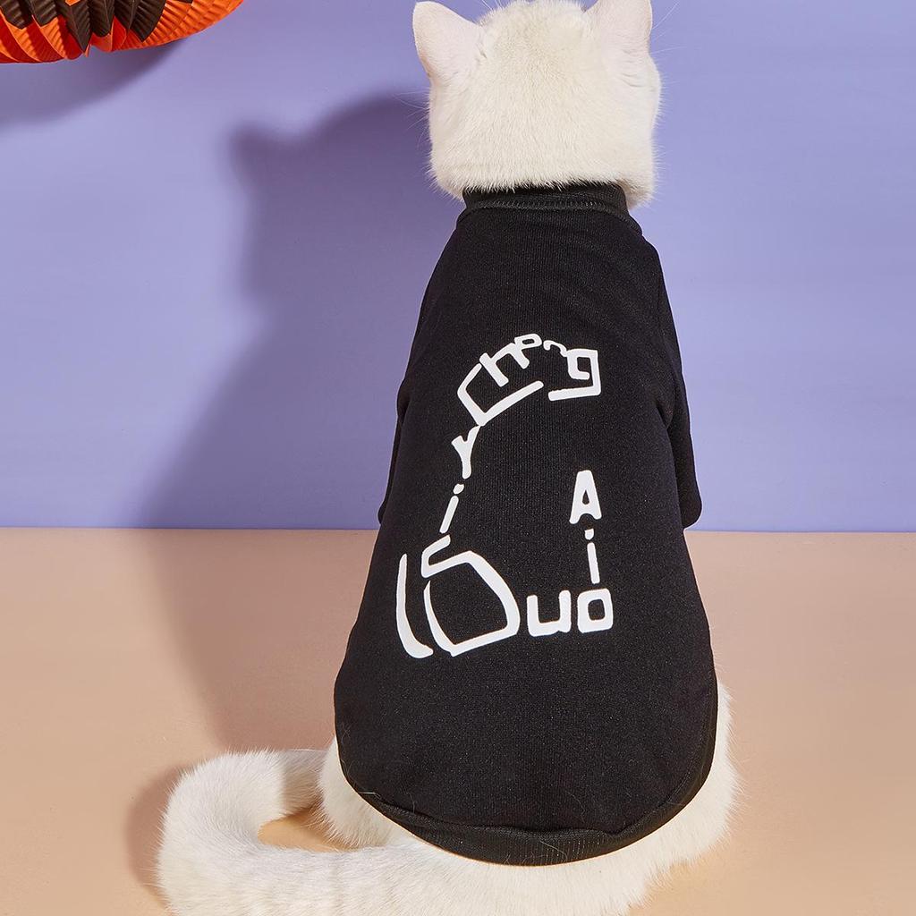 Свитер с тыквой на Хэллоуин для домашних животных - забавный костюм для собак и кошек