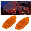 6PCS LED Trailer Marker Lights 24V Waterproof Amber Chicken Lights Universal Side Marker Clearance Lamps for Semi Truck Cargo