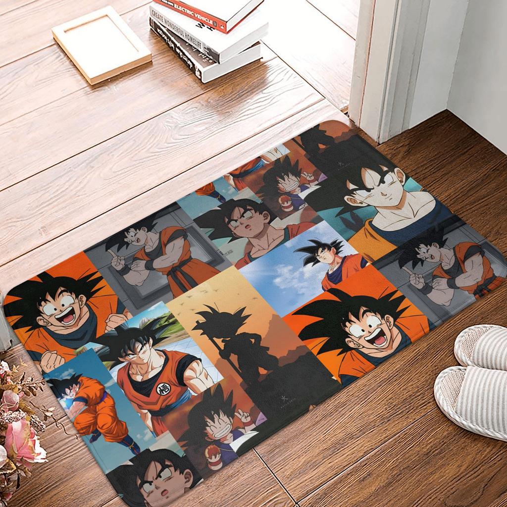 Goku Anime Dragon Ball Doormat Mat Anti-Slip Kitchen Bathroom Toilet Rug Carpet 40*60cm