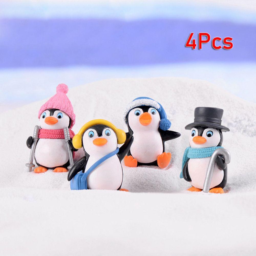 Supplies Cake Decoration Penguin Figures Collection Penguin Cake Topper Penguin Characters Toys