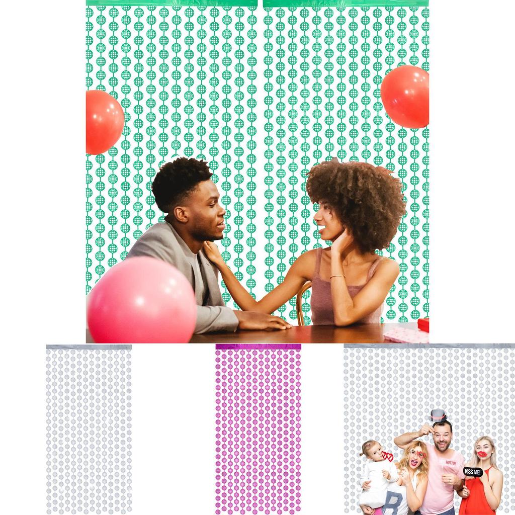 Elegant 2 Meter Silver Disco Curtain Shimmering Decoration For Memorable Events And Parties