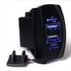 Для мобильного телефона 3.1A Dual USB Port Зарядное устройство Розетка 12V LED Водонепроницаемый