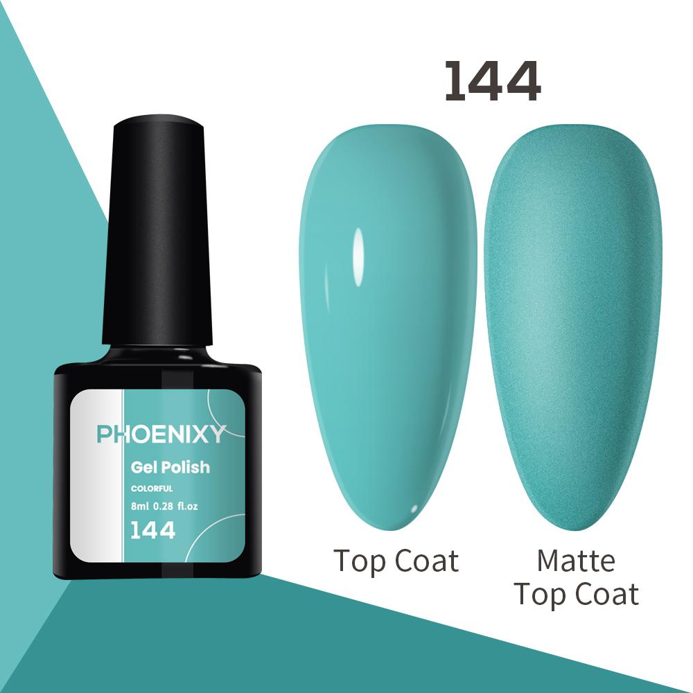 Лак для ногтей PHOENIXY, 8 мл, УФ-светодиодный гибридный лак для дизайна ногтей, гель-лайнер для маникюра, полупостоянная основа, верхнее покрытие, гель с блестками, блестящие цвета, гель