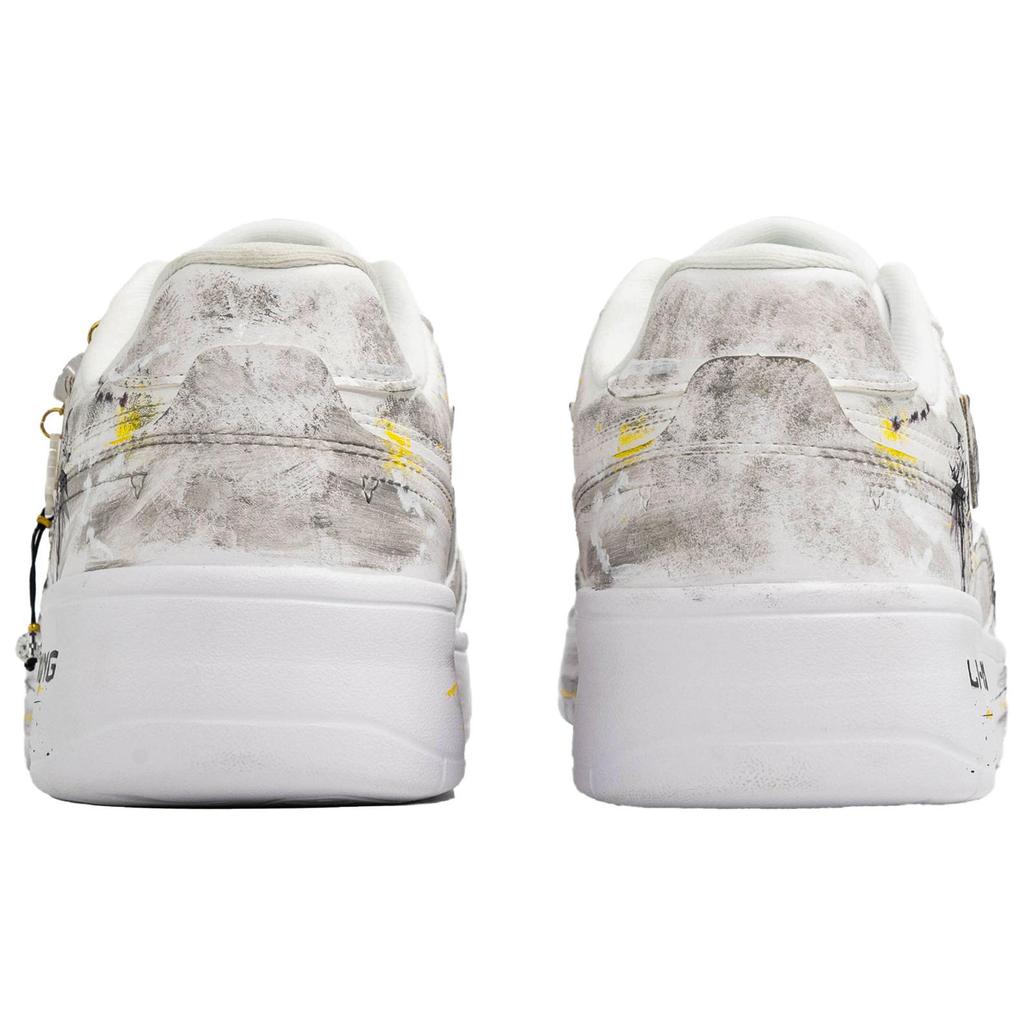 Li Ning Sycee Wan Hua Nong, Чернильный бамбук Потрясающие, Сумка для покупок Устойчивая к истиранию Дышащие Низкие кеды для скейтборда AGCT339-6(Team1023-S-BOX)
