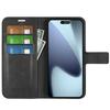 For iPhone 17 Stand Case Anti-Scratch Calf Texture Leather Phone Cover