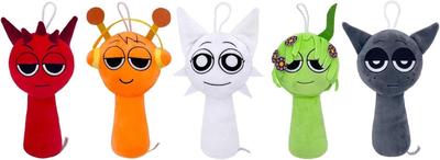 Набор из 5 плюшевых кукол Spranky - Куклы-персонажи из игры Singing Monster - Орен, Ради, Винерия, Грей, Венда (многокрасочный (Комплект А))