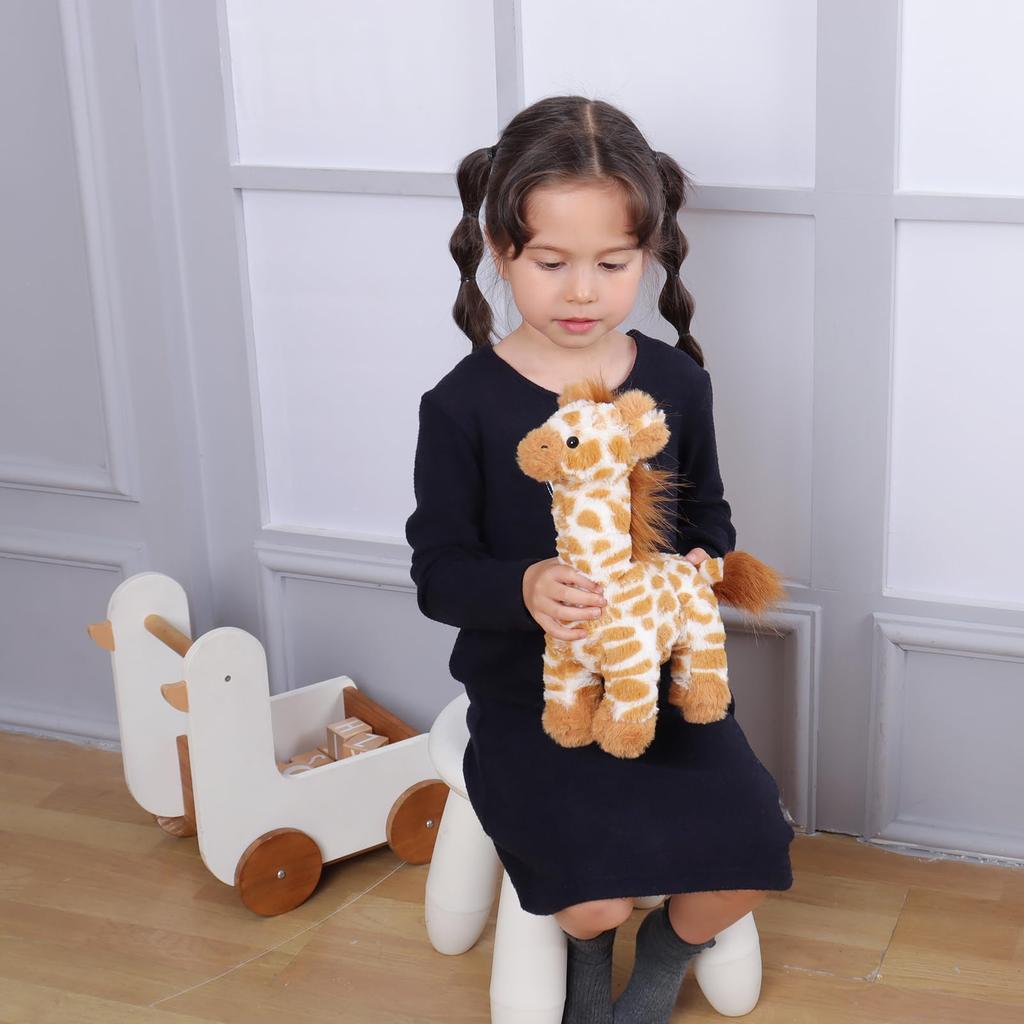 Apricot Lamb Grassland Giraffe Plush Toy for Soft and Fluffy Grassland Giraffe for Girls and 30cm Kids, Cute, Boys,