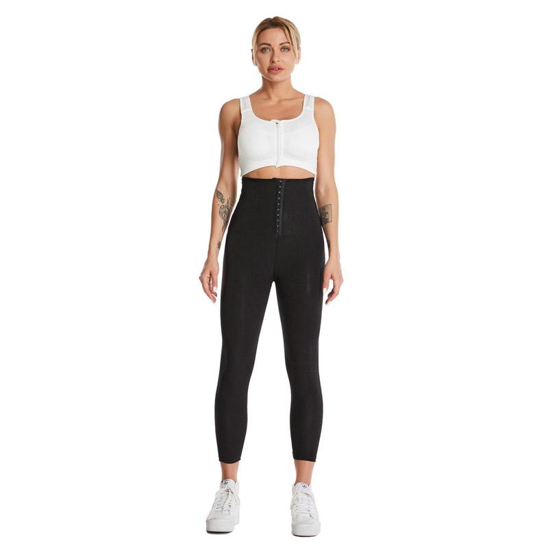 Женские регулируемые корректирующие брюки с высокой талией, леггинсы для живота, потные штормовые брюки