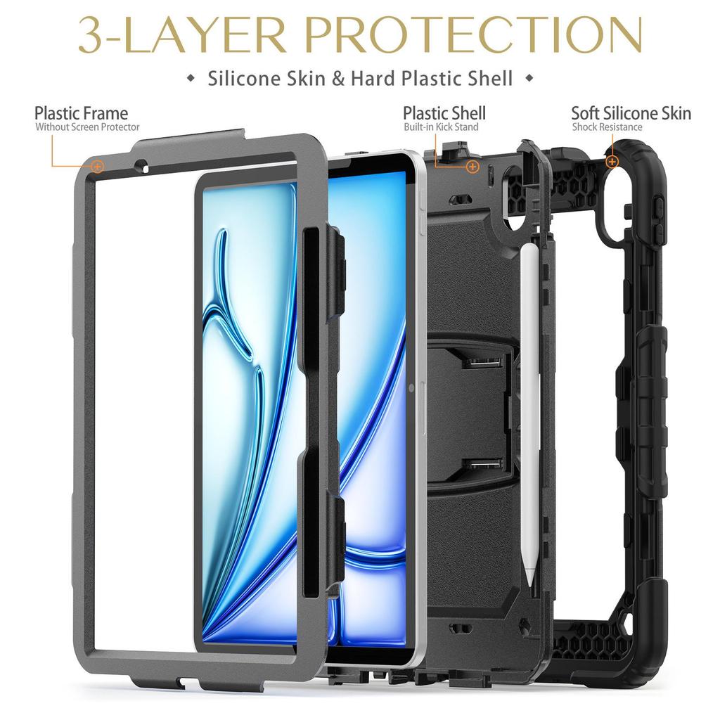 Защитный чехол для iPad Air11 M2 A2902 (2024) с магнитным слотом для ручки