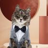 Рубашка-жилет для кошки Одежда День рождения кошки Фрак Одежда Официальная одежда Свадебное платье с галстуком Свадьба День рождения Жилет для кошки Галстук-бабочка