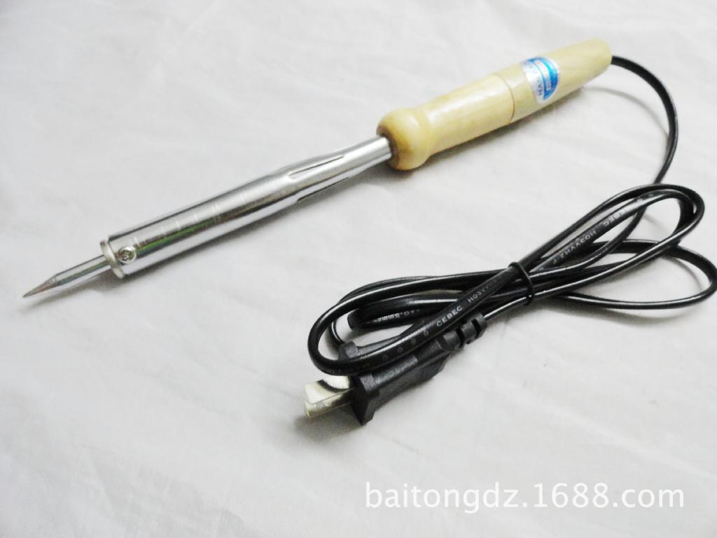 30W/40W/60W External Heating Wooden Handle Electric Soldering Iron with Long-Life Tip