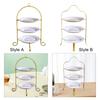 Desserts Cupcakes Stand Cookie Tray Rack Tiered Serving Platter Pastry Serving Tray for Candy Dessert Cakes Cookie Wedding