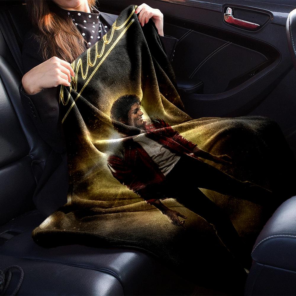 1Pc Michael Jackson Dance Legend Blanket Soft Throw Blanket For Home Bedroom Bed Sofa Travel Office Solid Christmas Blanket