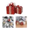 2/3PCS Decorative Box Ornaments for Christmas Tree Decoration Boxes Festive Colorful Decorations