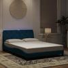 VidaXL Bed Frames with LED Lights, Upholstered Bed, Slat Base, Double Bed, Adult Bedroom Bed 3213847