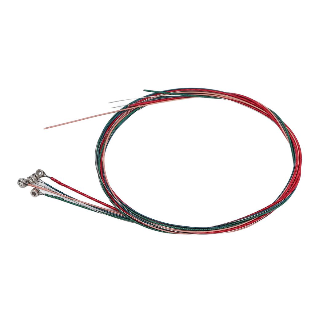 6PCS Guitar String Replacement Steel Wire Colorful Classical Acoustic Guitar String for Piano