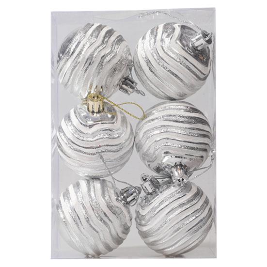 6шт прочные блестящие привлекательные рождественские шары кулон праздничный подарок шары украшения товары для вечеринок