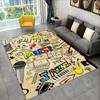 3D-музыка, музыкальная нота, фортепианное искусство, большой ковер, ковер для гостиной, спальни, дивана, коврик для двери, детский нескользящий напольный коврик