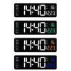 Светодиодные цифровые настенные часы с электронным пультом дистанционного управления, температурой и датой, настенные