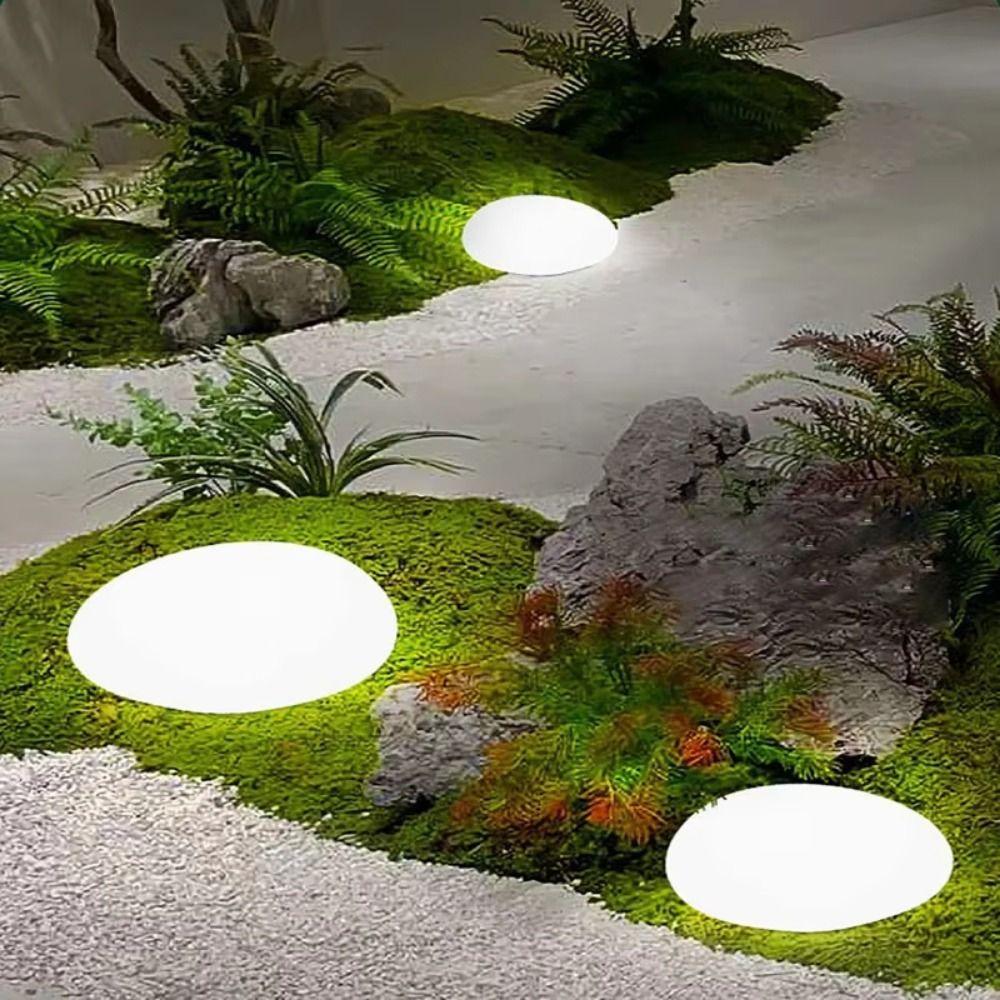 Energy Saving LED Solar Light Cobblestone Shaped Outdoor Pebble Lamp Solar Landscape Light  Lawn
