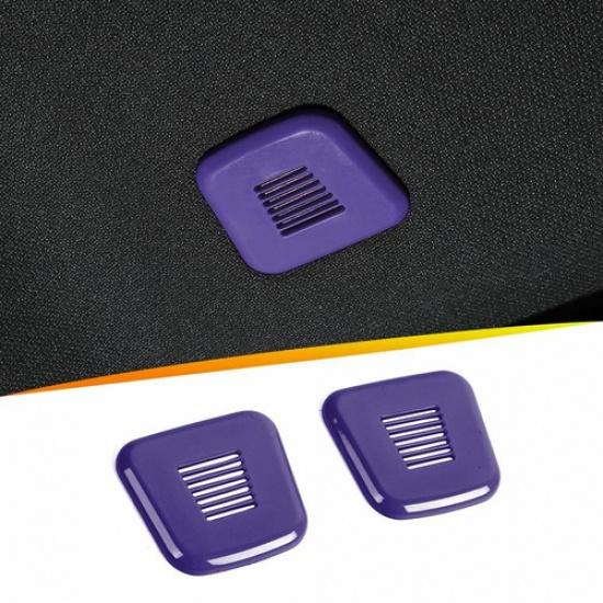 Car Top Microphone Cover Trim Decor For Dodge Challenger/Charger 2015-21 Purple