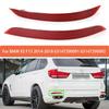 Светоотражающие полосы на задний бампер для BMW X5 F15 2014-2018 Автомобильный отражатель заднего бампера Красный светофильтр Предупреждающая полоса 63147290091 63147290092