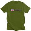 Custom Union Jack British Flag Artillery T Shirt for Men 100 Cotton Tshirt Leisure Tee Short Sleeve Tshirts Loose Fit Clothing