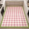 Nordic Light and Fresh Style Checkered Carpet Suitable for Large-sized Non-slip Carpets in Living Rooms Bedrooms and Kitchens