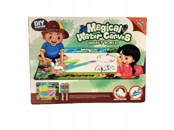 MATA DO KOL. PISAKIEM WODNYM OWADY 100x80CM 9965